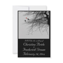 Vogels van de liefde, 3.5 " x5" huwelijk rsvp