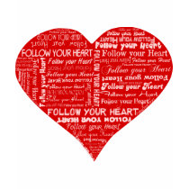 Volg Uw Hart - Rood en wit