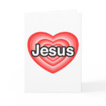 Vrolijke Kerstmis! Ik houd van Jesus. Het hart van