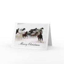 Vrolijke Kerstmis van de Paarden van de sneeuw