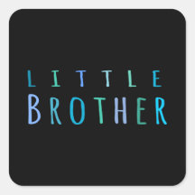 Weinig Broer in blauw Vierkant Sticker