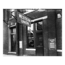 Western Union Oude Zwart-witte 1930 Foto Kunst