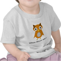 Whoo Wuvs me? De T-shirt van het baby