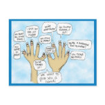 Wij Glove u de Vingers van de Cartoon van de Inspi