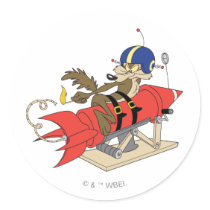 Wile E. Coyote Launching Rode Raket stickers
