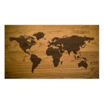 Woodgrain de Geweven Kaart van de Wereld