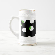 Zwart, Wit en Groen Spotty Patroon Mokken