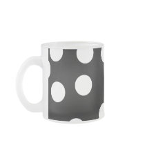 Zwart-wit Spotty Ontwerp Koffie Mok