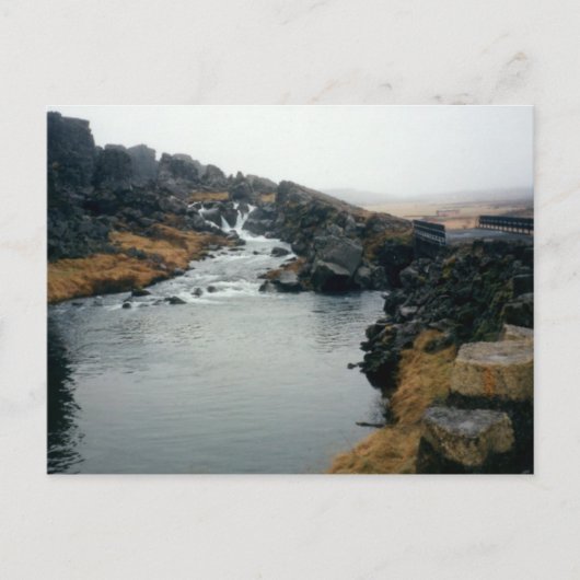 þingvellir UNESCO-site, IJsland Briefkaart (Voorkant)