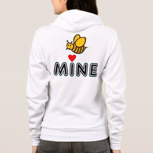 °·Ƹ̵̡Ӝ̵̨̄Ʒ Bee Mine Raglan Raglan Rits Hoodie ♥ Ƹ̵ (Achterkant)