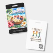 ʻOhana HIMELE Naambadge Açaí Bowl Badge (Voor- en achterkant)