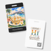 ʻOhana HIMELE Naambadge Pannenkoek Badge (Voor- en achterkant)