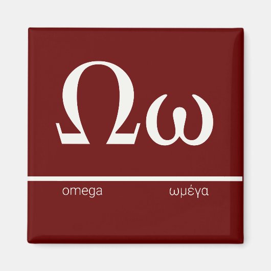 Κύπρος - Γεεεεεεεεεεεευκευτμμγ α - Greek Letter Om Magneet (Voorkant)