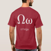 Κύπρος - Γεεεεεεεεεεεευκευτμμγ α - Greek Letter Om T-shirt (Achterkant)