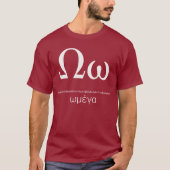 Κύπρος - Γεεεεεεεεεεεευκευτμμγ α - Greek Letter Om T-shirt (Voorkant)