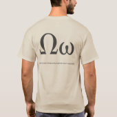 Κύπρος - Γεεεεεεεεεεεευκευτμμγ α - Greek Letter Om T-shirt (Achterkant)