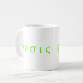 Κύπρος ... natuurkunde griekse symbolen koffiemok (Voorkant links)