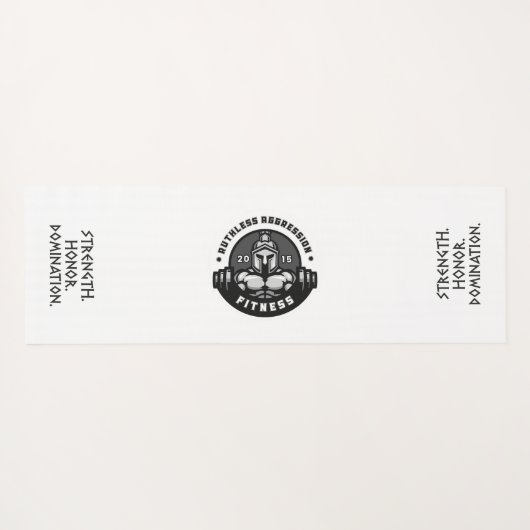 "ΜΟΛΩΝ ΛΑΒΕ" Spartan Warrior Yoga Mat (Achterkant (horizontaal))