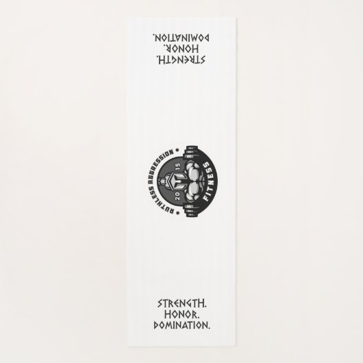 "ΜΟΛΩΝ ΛΑΒΕ" Spartan Warrior Yoga Mat (Achterkant)