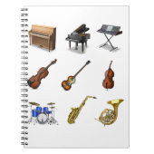 Μουσικά ορ γ α ν notitieboek (Voorkant)