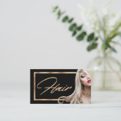 Μ Beauful Hairdresser Visitekaartje (Staand voorkant)