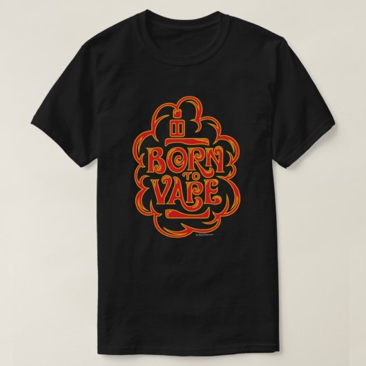 Ω VAPE-Shirt | Geboren om Red DARK VapeGoat™ te va T-shirt (Design voorkant)