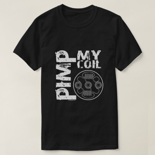 Ω VAPE-Shirt | Pimp My Coil Vape | VapeGoat™ T-shirt (Design voorkant)