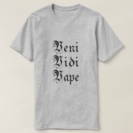 Ω VAPE-Shirt | Veni Vidi Vape | VapeGoat™ T-shirt (Design voorkant)