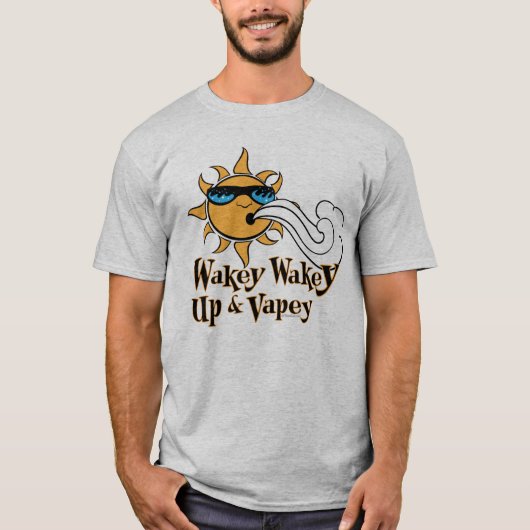 Ω VAPE-Shirt | Wake en VapeGoat™ T-shirt (Voorkant)