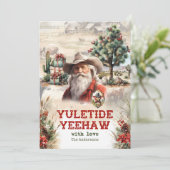 А echt spannende rit door de Rocky Mountains Feestdagenkaart (Staand voorkant)