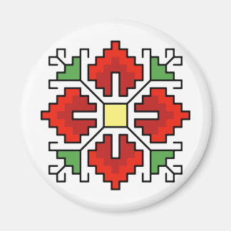 М0061 Magnet Bulgaars folkmotief shevitsa rood