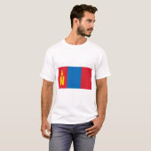 М н о л  ... Mongolië vlag T-shirt (Voorkant volledig)