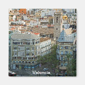 Рanorama van het centrum van Valencia Magneet (Voorkant)