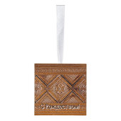 С Рождеством - Russian Carved Wood Box Decoratie (Rechts)