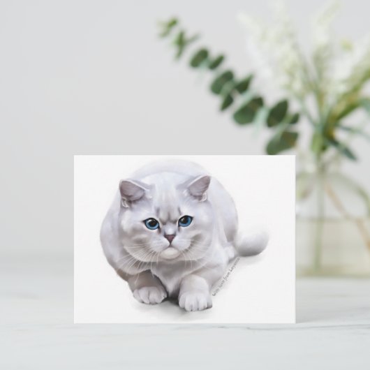 С bij het ras British Shorthair Briefkaart (Staand voorkant)