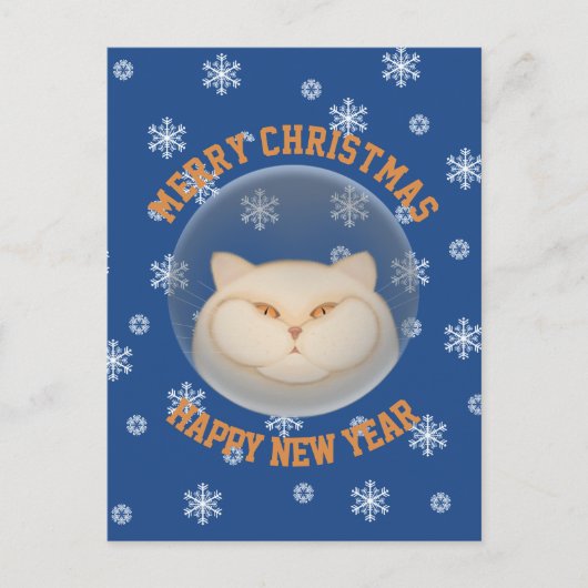 С bij wensen prettig kerstfeest, gelukkig nieuwjaa feestdagenkaart (Voorkant)