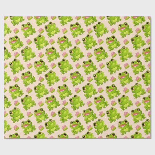 С cartoon kikkers cadeaupapier (Vlak)