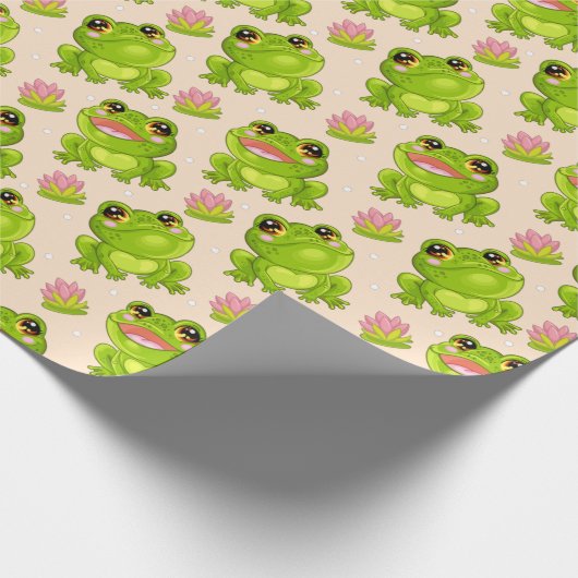 С cartoon kikkers cadeaupapier (Hoek)