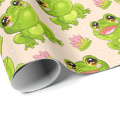 С cartoon kikkers cadeaupapier (Rol Hoek)