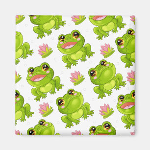 С cartoon kikkers magneet