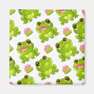 С cartoon kikkers magneet
