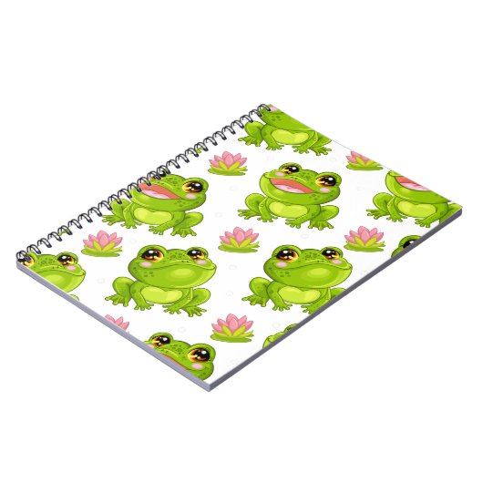 С cartoon kikkers notitieboek (Linkerzijde)