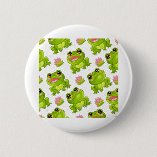 С cartoon kikkers ronde button 5,7 cm