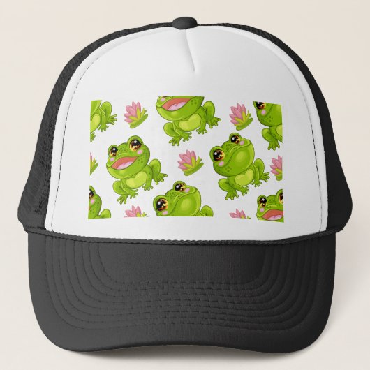 С cartoon kikkers trucker pet (Voorkant)