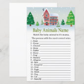 С hristmas Baby Animals Naam baby shower