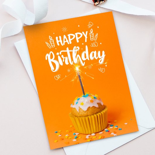 С met Happy Birthday Wenskaart Bedankkaart