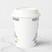 С ol Neoplasticisme Style Monogram. Brief I Papieren Bekers (Links)