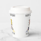 С ol Neoplasticisme Style Monogram. Brief N Papieren Bekers (Links)