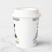 С ol Neoplasticisme Style Monogram. Letter Z Papieren Bekers (Rechts)