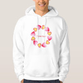 С Romantic Ik hou van je Valentijnsdag Hoodie (Voorkant)